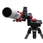 iOptron SkyHunter AZ Montering GoTo Zonder Statief (2) iOptron SkyHunter AZ gemonteerd met telescoop op fotostatief met gemonteerd contragewicht en Vixen-klem