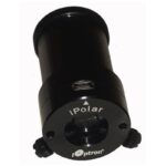 iOptron SkyTracker Pro iPolar elektronische poolzoeker met zwarte behuizing en bevestigingsknoppen, USB-poort aan de achterkant