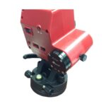 iOptron SkyTracker Pro iPolar gemonteerd op rode fotomontering met bevestigingselementen en waterpas