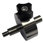 iOptron Z-Axis contragewichtset met RVS balansgewicht en zwarte knopbevestiging voor Z-as