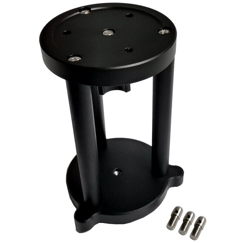 iOptron MiniPier HAZ Zuilverlenging 1 iOptron Zuilverlenging MiniPier HAZ 1 iOptron MiniPier HAZ zijaanzicht van aluminium zuilverlenging voor HAZ-monteringen