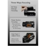 iOptron iAFS2 2 Automatic Focuser (2) iOptron iAFS2 2" overzicht van handmatige en elektrische functies in één behuizing