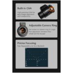 iOptron iAFS2 2 Automatic Focuser (3) iOptron iAFS2 2" details van bediening, USB-C poorten en cameraring