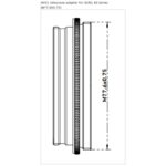 iOptron iAFS2 BORG 80 Adapter (2) iOptron iAFS2 / BORG 80 adapter technische tekening met gedetailleerde M58 naar iAFS2 specificaties