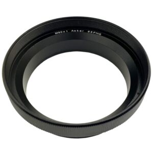 iOptron iAFS2 / M80 adapterring zwart aluminium voor montage op Askar 65 PHQ telescoop met M80x1 schroefdraad