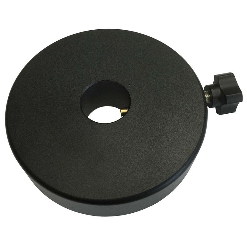 iOptron iEQ45/CEM60/CEM70 2,5kg Tegengewicht 1 iOptron iEQ45 CEM60 CEM70 25kg Tegengewicht iOptron iEQ45/CEM60/CEM70 zwart contragewicht met 30 mm opening en vergrendelknop voor balans van zware uitrusting