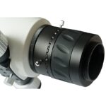Skywatcher 80/100/120/150ED rotatieadapter gemonteerd tussen Evostar ED-focuser en reducer/flattener.