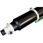 Skywatcher AP 150 1200 Apochromatische Refractor EvoStar ED OTA (1) Skywatcher AP 150/1200 EvoStar ED OTA close-up van 2 inch Crayford-focuser met fijnregeling en oculairaansluiting.