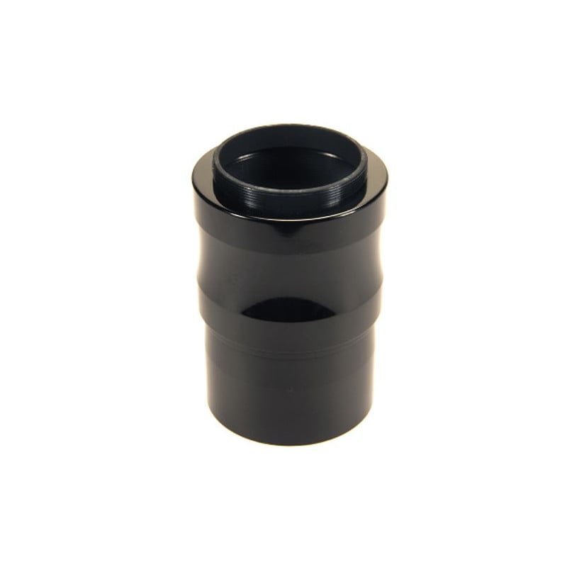 Skywatcher Adapters T2/2"-adapter 2 Skywatcher Adapters 2T 2 adapter 1 Skywatcher Adapters 2 2"/T2-adapter recht aanzicht met glanzende zwarte afwerking voor montage in 2 inch focuser.