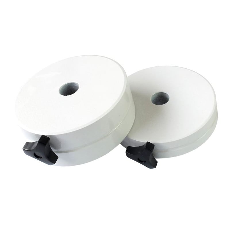 Skywatcher EQ3-2 Tegengewicht 1 Skywatcher EQ3 2 Tegengewicht Skywatcher EQ3-2 set van twee witte ronde tegengewichten met centrale boring en zwarte klemschroeven voor EQ3-2 montering.