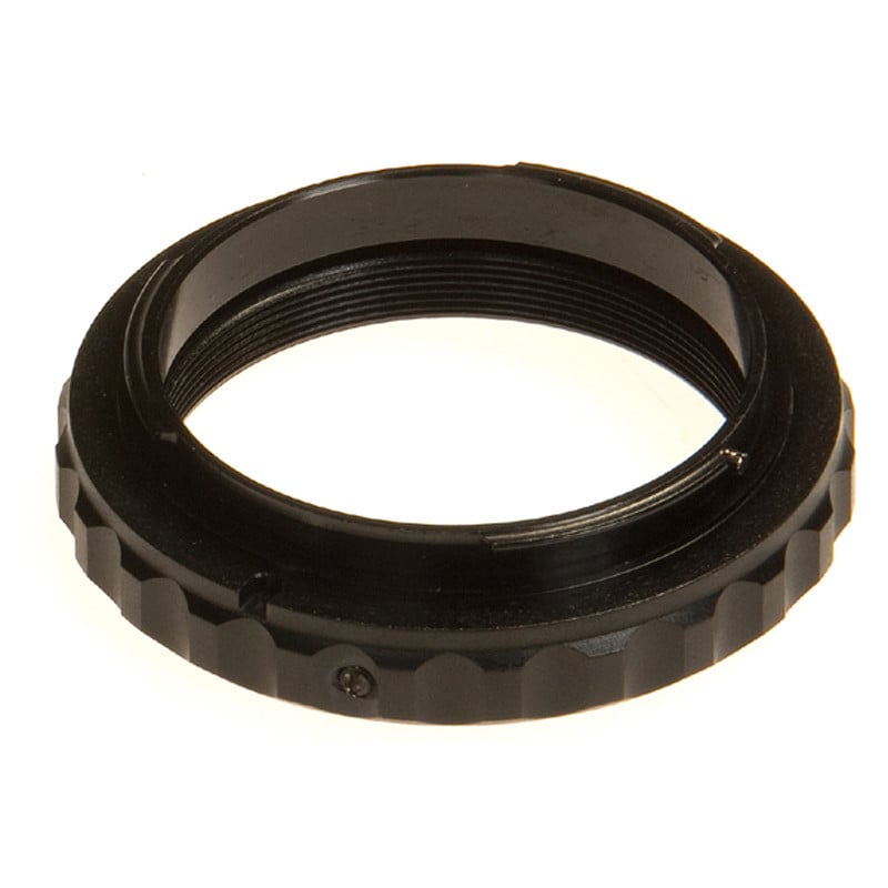 Skywatcher T2 Camera adapter ring Nikon DSLR 1 Skywatcher T2 Camera adapter ring Nikon DSLR Skywatcher T2 camera adapterring voor Nikon DSLR naar T2 schroefdraad in zwarte aluminium uitvoering op lichte achtergrond.