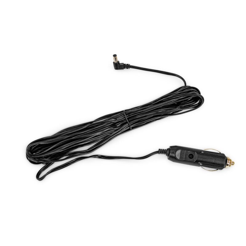 Omegon 12V-Autobatterijkabel 7000 mm voor Sigarettenaansteker (5,5 x 2,5 mm) voor Meade-modellen