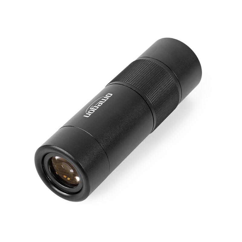 Omegon Mono Monoculair 10x32 1 Omegon Monoculair Mono 10x32 2 Omegon Mono Monoculair 10x32 oculairzijde met scherpstelring en multicoated lens