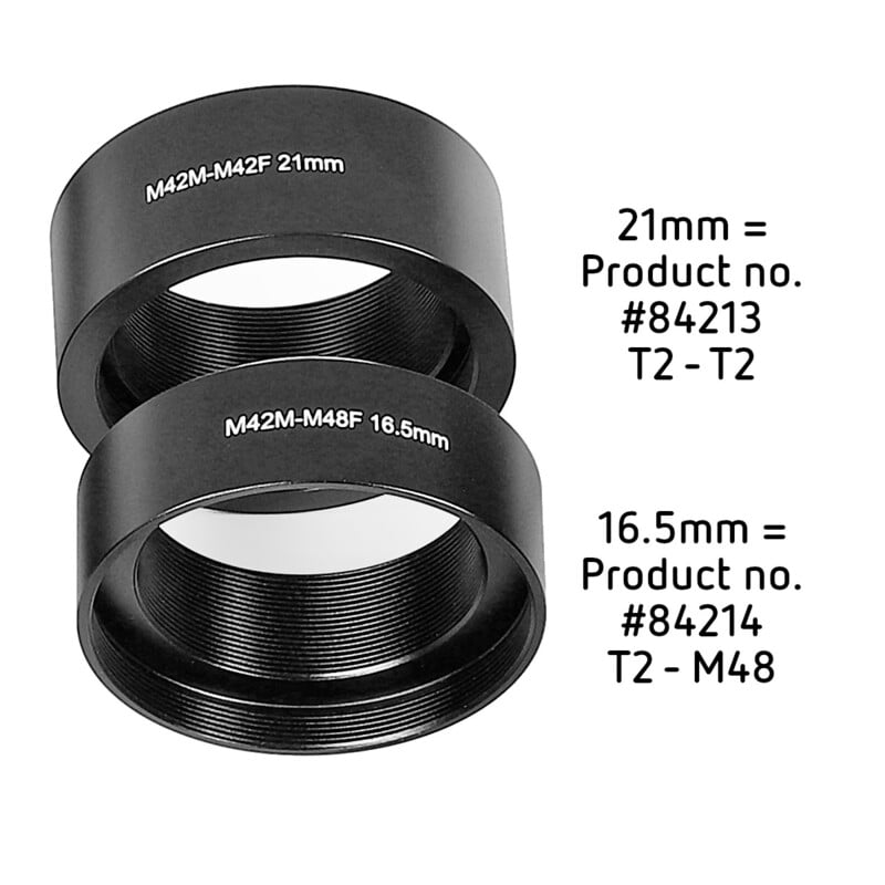 Omegon T2 Verlengstuk met 2 inch Aansluiting (21 mm)