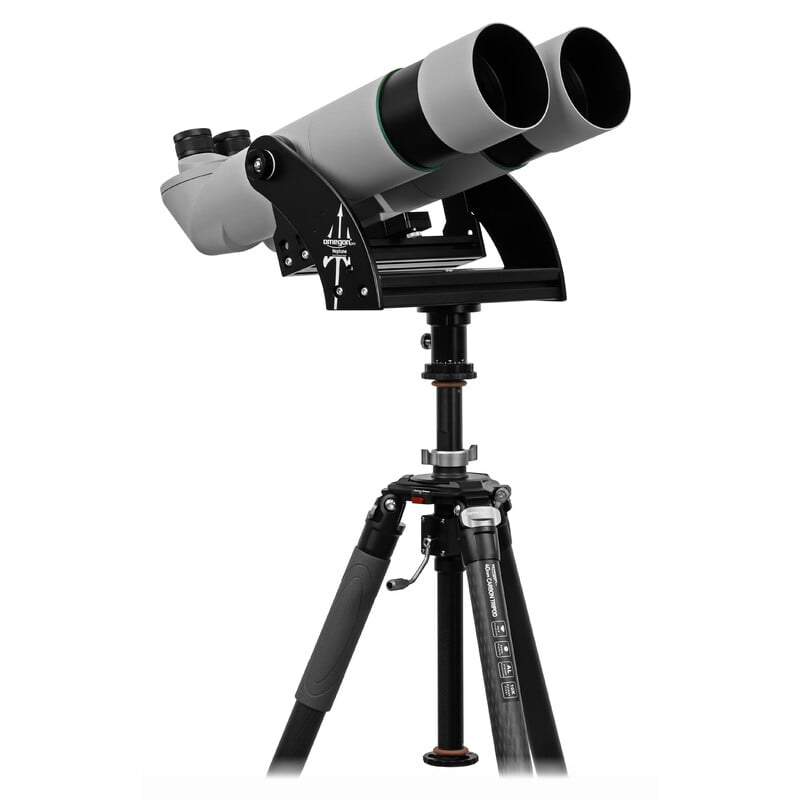 Omegon Brightsky 45° Binoculars 22x70, Includes Neptune Fork Mount with Center Column and Tripod