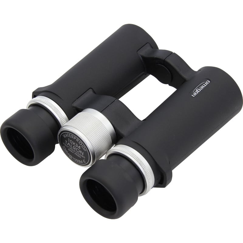 Omegon Talron HD Binoculars 10x34 1 Omegon Binoculars Talron HD 10x34 2 Omegon Talron HD Binoculars 10x34 diagonal landscape with rubber grip and metal focus knob