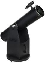 Levenhuk Ra 200N Dobson side view of the Newtonian reflector on Dobsonian mount