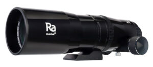 Levenhuk Ra R66 ED Doublet Black OTA apochromatic refractor optical tube assembly with dual-speed focuser on a white background