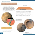 Levenhuk Discovery Spark 707 AZ open knowledge book with illustrations and explanation about space, spread photo