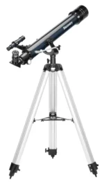 Levenhuk Discovery Spark 707 AZ open knowledge book with diagrams and images of celestial objects, spread photo