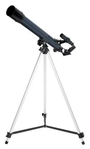 Levenhuk Discovery Spark 506 AZ Complete Set with Achromatic Refractor on Alt-Azimuth Mount and Aluminum Tripod on a White Background