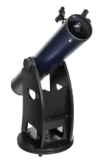 Levenhuk New Skyline PLUS 6 inch with angled side view of the optical tube and Dobsonian base