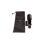 TeleVue Apochromatic refractor AP 60/360 TV60 OTA refractor tube next to the included black protective pouch with TeleVue logo on a white background