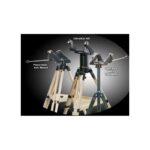 TeleVue Montering Gibraltar HD4 Alt-AZ vergelijkingafbeelding met meerdere TeleVue monteringen naast elkaar, waaronder Gibraltar HD, Panoramic en Tele-Pod op donkere achtergrond