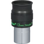 TeleVue Nagler oculair, type 6, 13mm, 1,25" close-up vanuit een andere hoek met de groene “13 mm Nagler” markering duidelijk zichtbaar