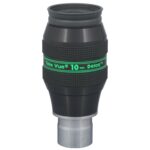 TeleVue Delos 10mm 1.25" eyepiece close-up of the Delos 10mm eyepiece with green TeleVue Delos marking on the housing