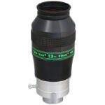 TeleVue Oculair Ethos 13mm 1,25"/2" productfoto van het Ethos 13 mm oculair rechtop met groene opschriftband op witte achtergrond
