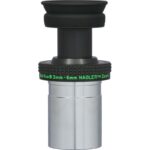 TeleVue Oculair Nagler Zoom 3-6mm 1,25" close-up vanuit een andere hoek met de 3mm–6mm zoommarkering zichtbaar