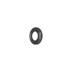 TeleVue Standard T-ring adapter, for 2.4", black short T2 adapter ring with internal thread on white background