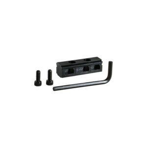 TeleVue Finder Adapter Black Adapter Block for mounting finder with two retaining bolts and hex key on white background