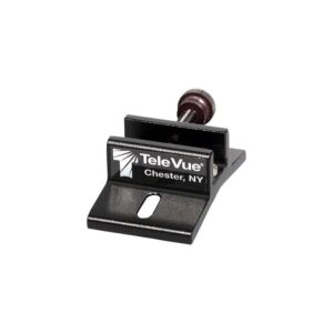 TeleVue Finder Shoe, for SC telescopes black TeleVue finder bracket/finder shoe with adjustment knob for mounting a Starbeam LED finder on SC (Schmidt-Cassegrain) telescopes