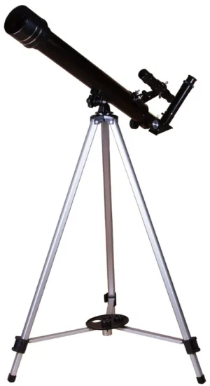 Levenhuk Skyline BASE 50T refractor on adjustable aluminum tripod with alt-azimuth mount and accessory tray