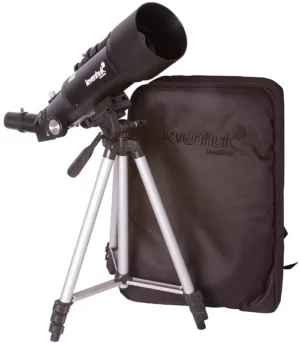 Levenhuk Skyline Travel 70 compact refractor with included backpack for easy transportation