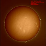 Lunt LS40THa Zonnetelescoop ST 40/400 Ha B500 OTA voorbeeld foto van de zon
